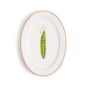 Plat de service motif "Pois"